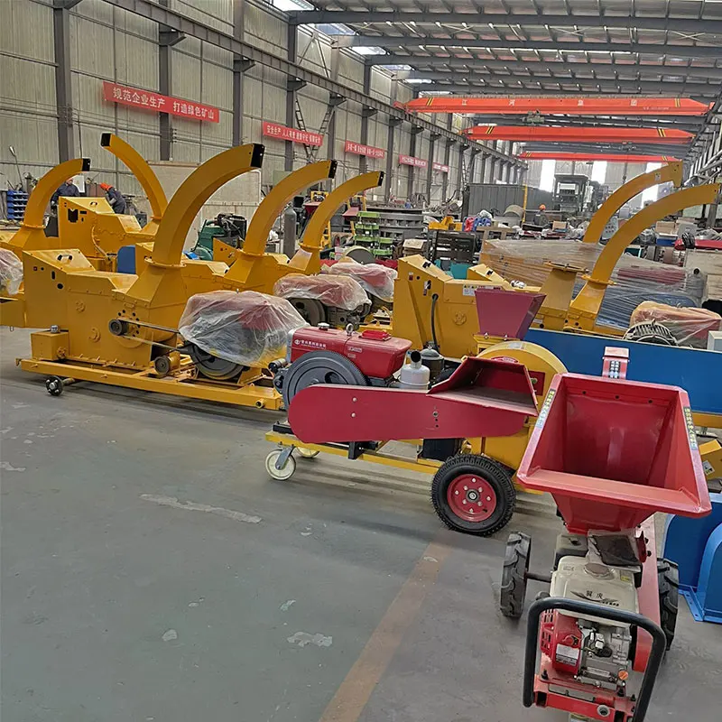 Large hydraulic mobile tree log branch crusher pto diesel wood chipper shredder machines with tractor engine powered for garden