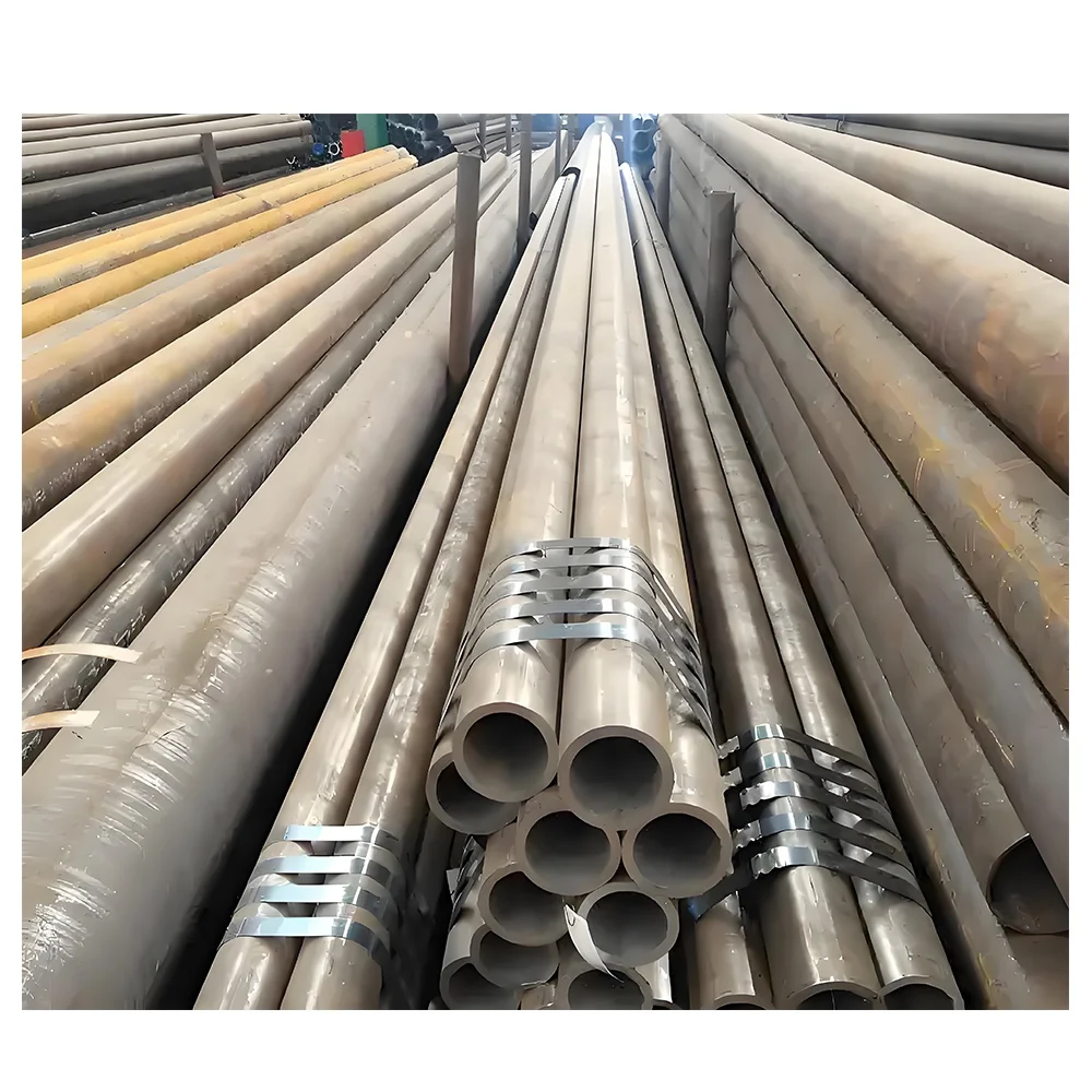 ASTM A53 A106 API 5L X42-X80 oil and gas carbon seamless steel pipe black carbon seamless steel pipe