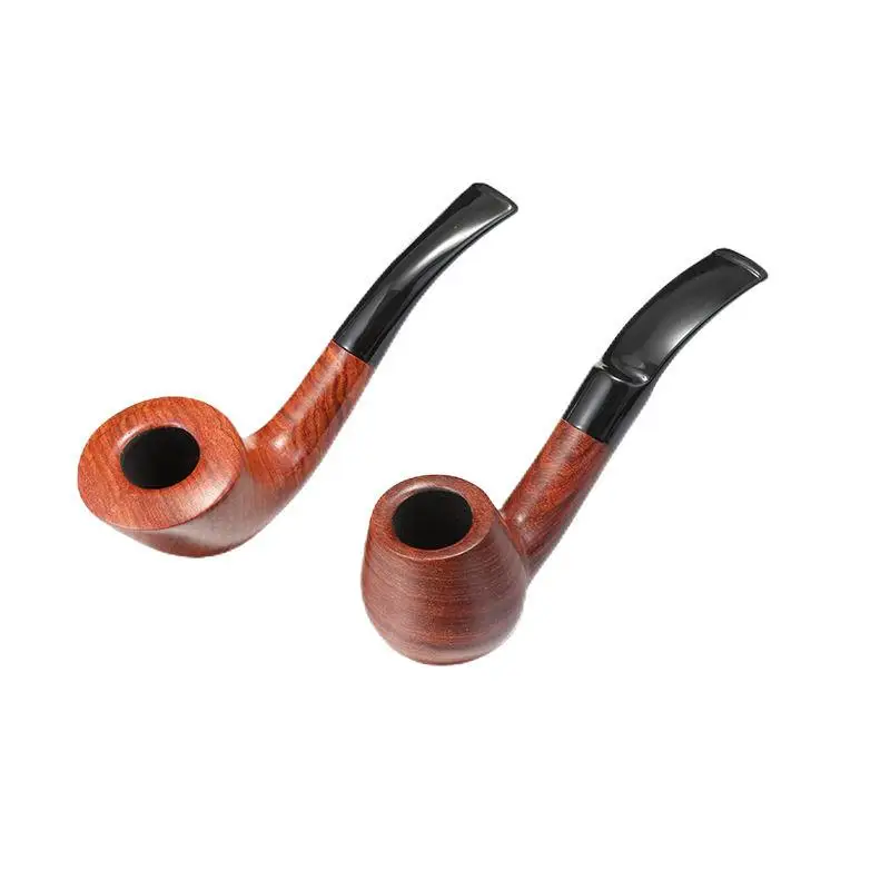 New Arrival Handcrafted Wooden Herb Box Pipes Durable Wood Handmade Pipes for Tobacco Use Fancy Carved Pipes Hot Sale