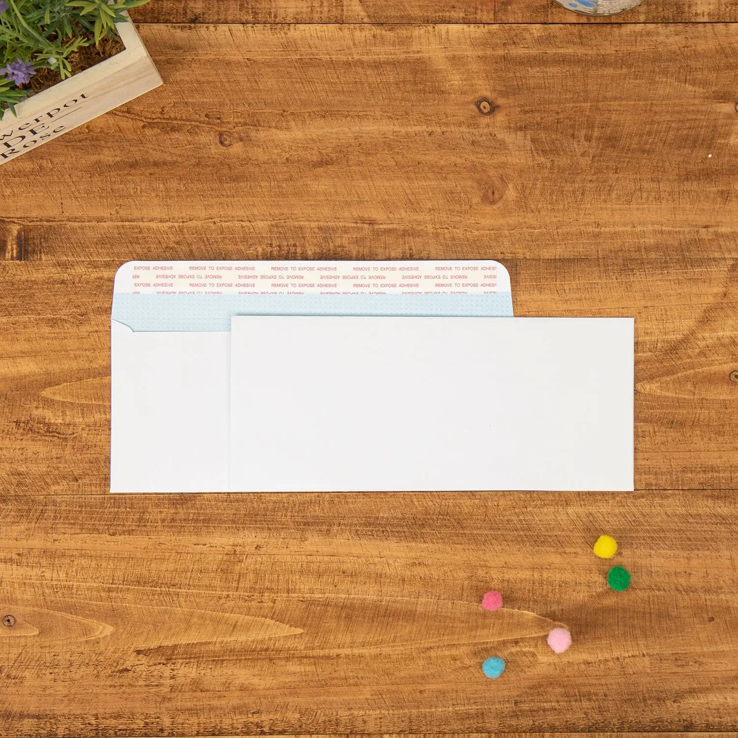 Custom size Packaging Self Seal White Paper Envelopes  with Logo