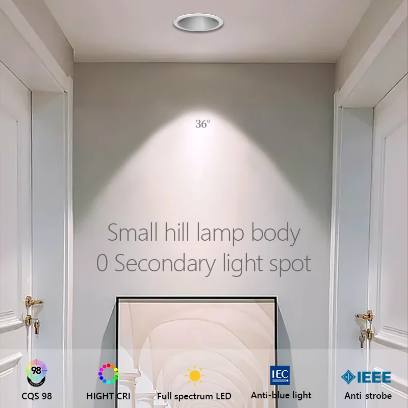 Водонепроницаемый светильник Ip65 IP44 прожектор светодиодный встраиваемый потолочный светильник Cob Tuya Zigbee прожектор