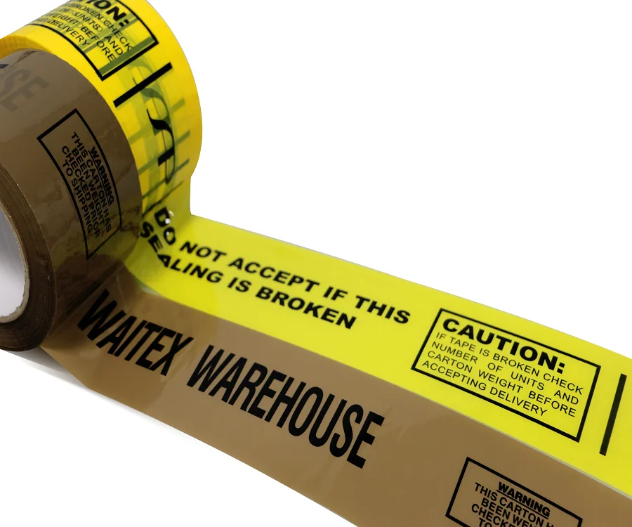 custom  bopp  logo printed company logo with brown packing tape