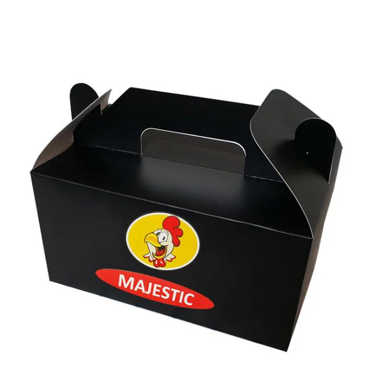 factory price white card Paper Cardboard Food Packaging Box with UV Lamination Varnishing Custom Logo for chicken