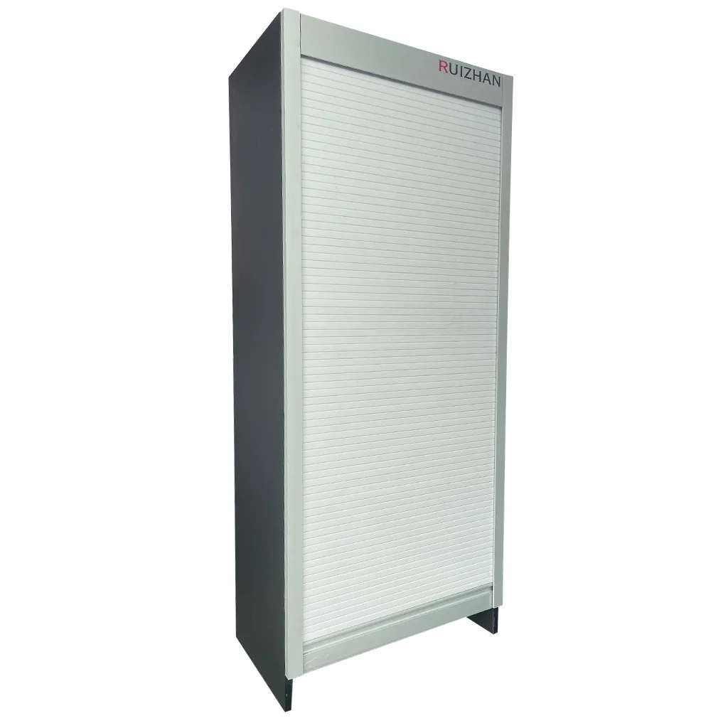 Vertical PVC roller shutter cabinet tambour door customized in size and 5 colors by RUIZHAN factory
