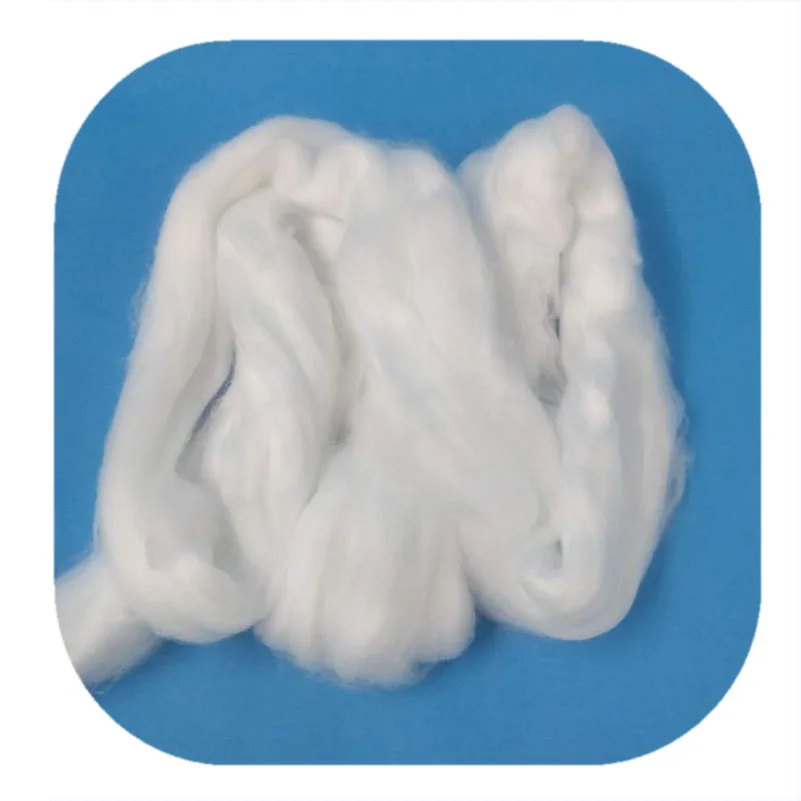 Polyamide nylon 6 staple fiber tops 2D*88mm semi-dull raw white virgin for wool yarn