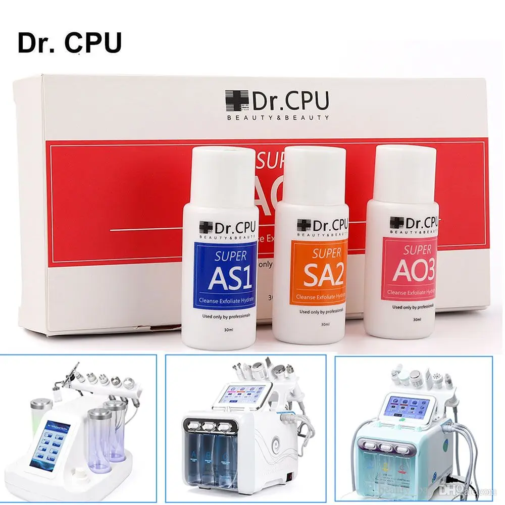 As1+ Sa2 + Ao3 Hydra Aqua Clean Dermabrasion Facial Serum Solution Hydro / Hydra Aqua Peel Solution 30Ml