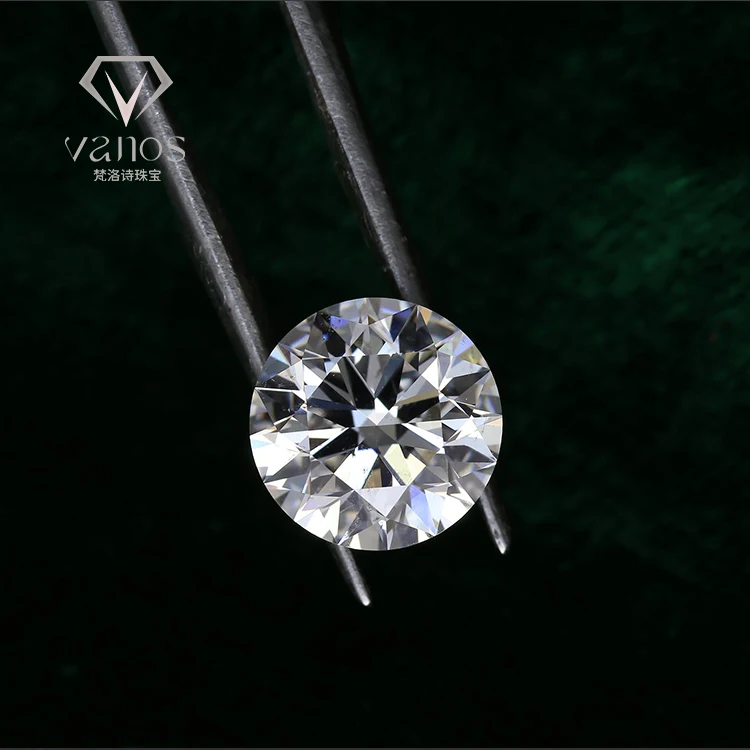 China Wholesale 0.5 Carat D color SI1 Clarity Loose Synthetic Diamond HPHT Lab Grown Man Made Diamond Price