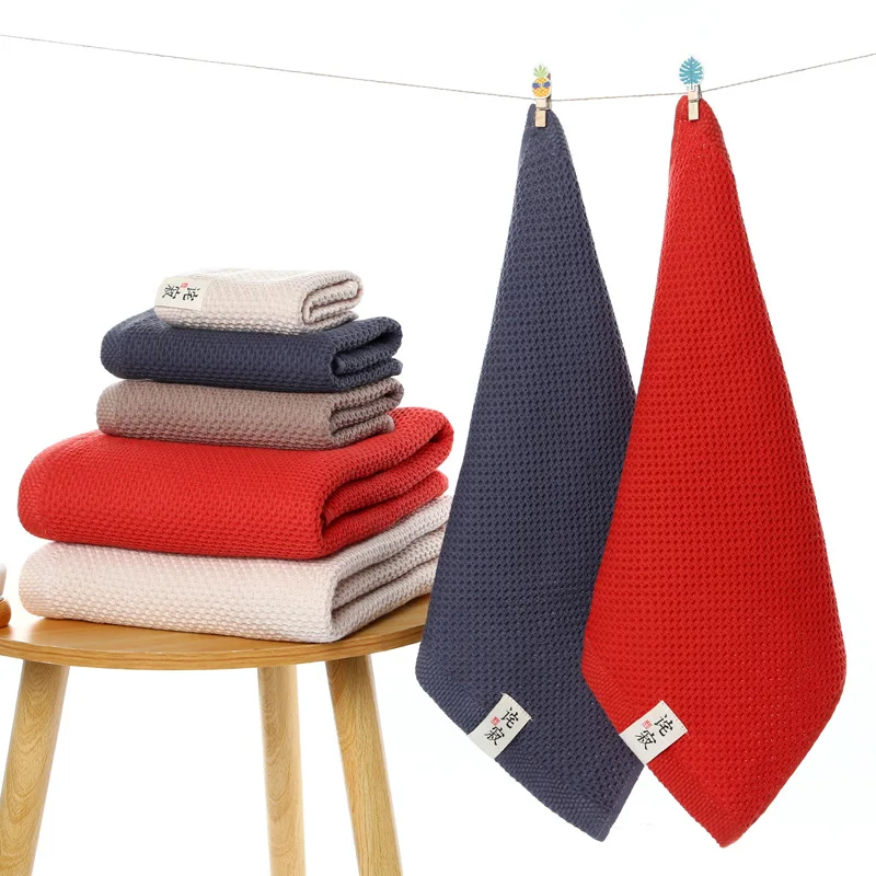 Махровое полотенце с вафельным дизайном сделано в Японии Imabari полотенце для рук квадратные полотенца