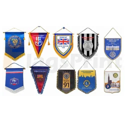 High Quality Double Sided Custom Sports Chicago P remier L eague Team Soccer Exchange Pennant Flags Football Club Fans Flag