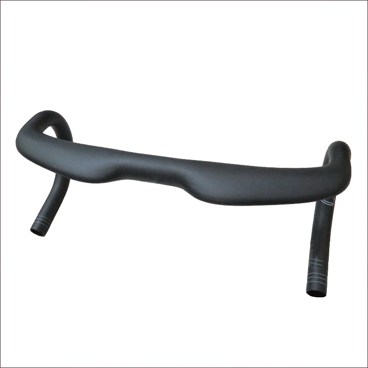 Ultra-light Custom Bicycle Curved Handlebar 3K Full Carbon Fiber Bicycle Road Bend Handle
