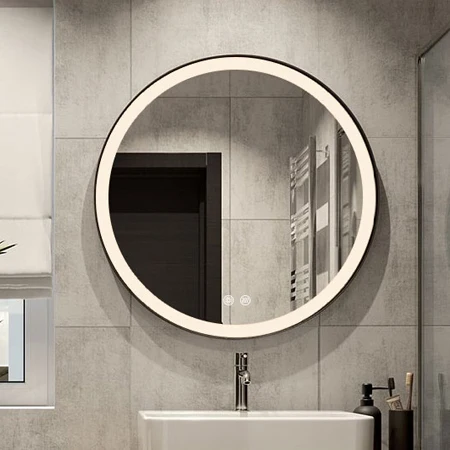 Wholesale Home Decor Mirror Aluminium Alloy Round Mirror  Metal Frame Mirrors Decor Wall