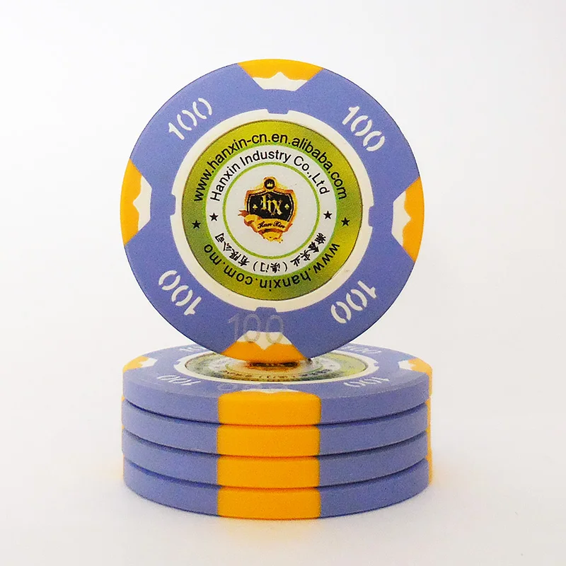 Baccarat Chips Nylon rfid Poker Chips Custom Logo