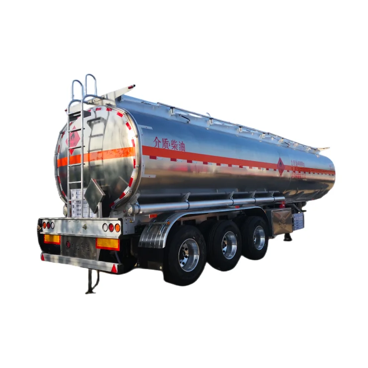 45,000 Liters Stainless Steel 304L Liquid Tank Semi Trailer Truck Tanker Water Oil Fuel Transport