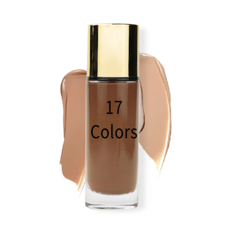 OEM ODM собственная торговая марка Макияж Основы макияж водонепроницаемый веган Пользовательский логотип Жидкая Основа макияж