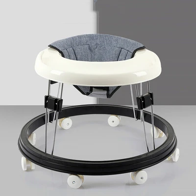 Multi-Function Anti-Rollover Folding Walker Adjustable 6-18 Months Baby Walkers for Boys and Girls