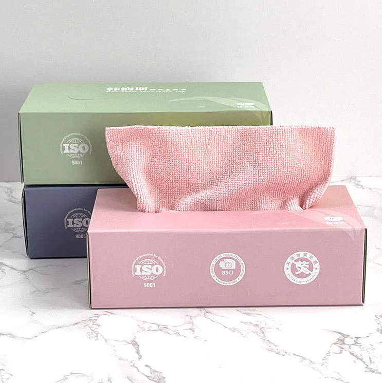 Kitchen Microfiber Cleaning Towel Cloth 20*20cm 20pcs Extraction Microfiber Cleaning Cloth