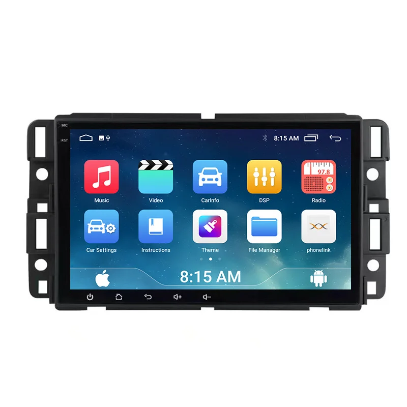 Android 2 Din GPS Radio Car Player for GMC 2007-2012 Sierra Yukon Denali Acadia Savana Chevrolet Express Traverse Equinox No DVD