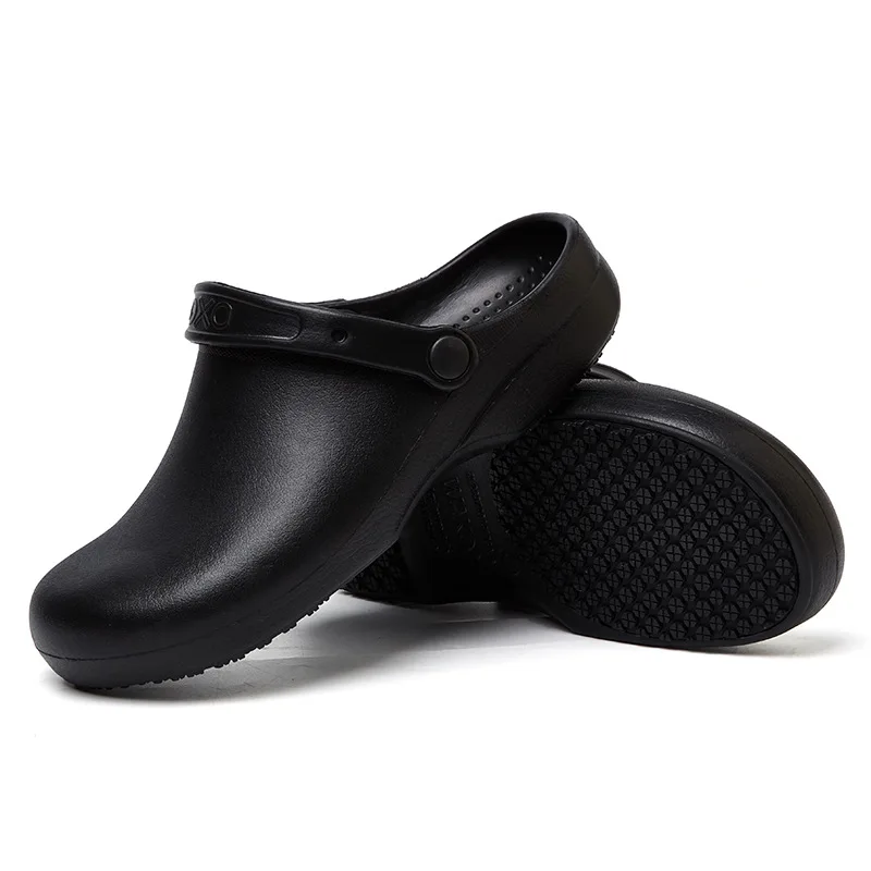 EVA Unisex Slippers Non-slip Waterproof Oil-proof Kitchen Work Cook Shoes for Chef Master Hotel Restaurant Clogs