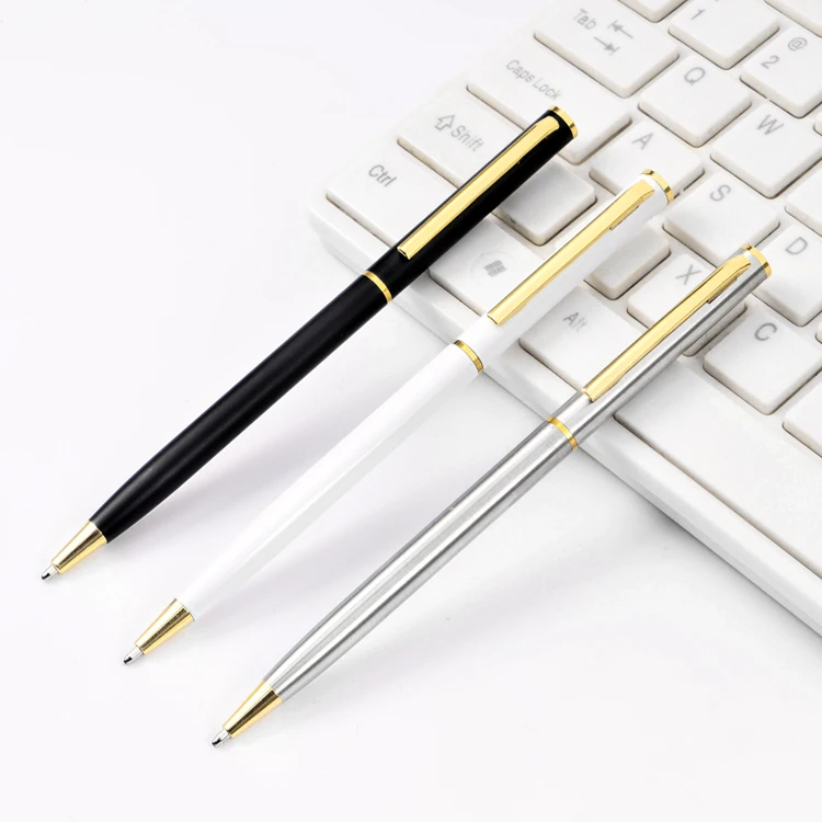 Cheap Hotel Thine Cute Pen Customized Promotional Metal Ball Pen Metal Ballpoint Pen