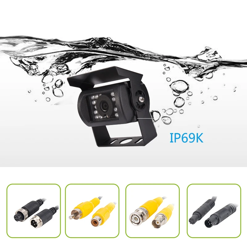Truck Car Reversing Aid HD Night Vision Waterproof IP69K Rear View  Car Camera For Vehicle