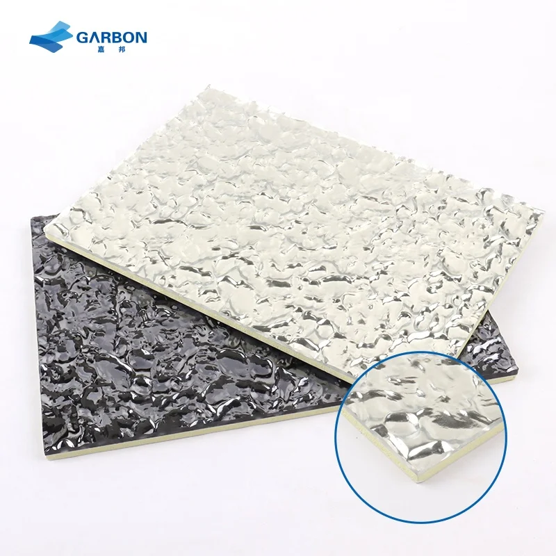 Modern water ripple corrugated wall panels bamboo charcoal panels lobby facade decorative wall panels