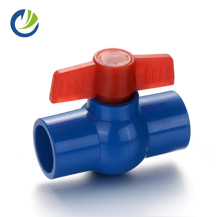 China Supplier Color customized PVC 3/4 inch upvc compact ball valves