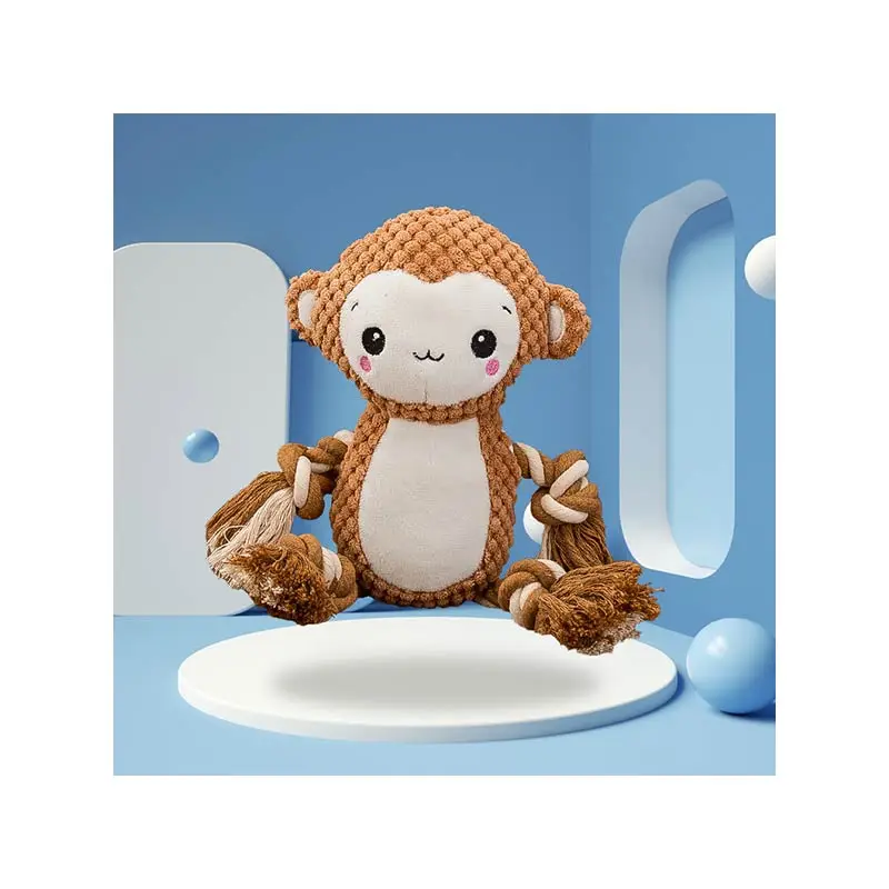 Hot Selling Lion Flurry Animals Shaped Dog Tug Toys, Indestructible Dinosaur Washable Pet Squeaky Chew Toy For Dogs