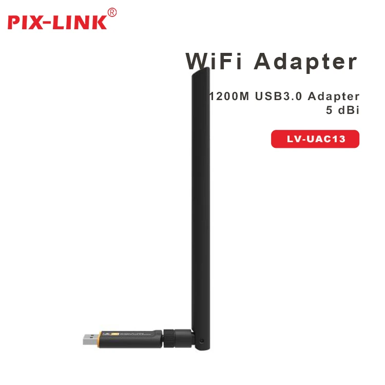 PIX-LINK Custom Logo Gigabit USB Interface External Wireless Network Card Adapter Through-Wall Receiver Stocked Wifi Receiver