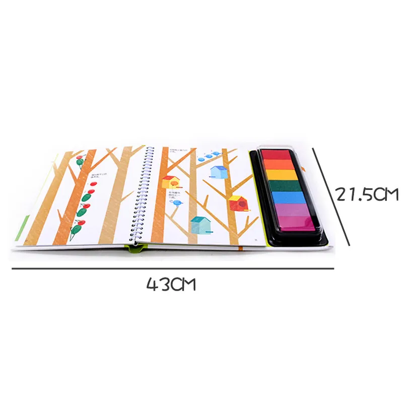 
Wholesale Animal Garden Kindergarten DIY Craft Toy Painting Activity Watercolor Coloring Finger Paint Books for Kids Educational 