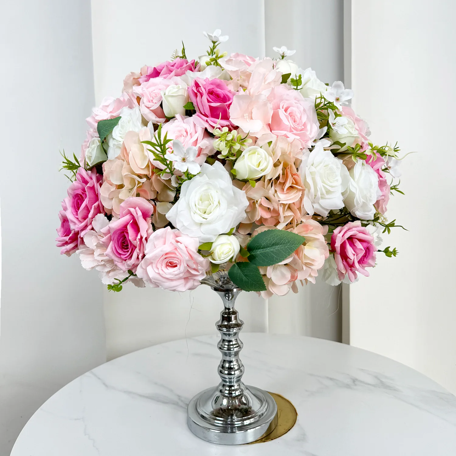 Wedding  table flower ball display window exhibition hall candlestick decoration simulation flower table flower balls