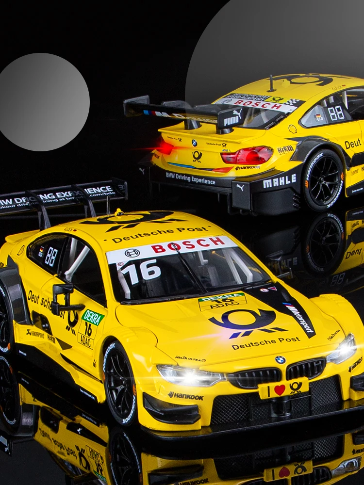 1 24 M4 DTM Racing dicast model cars Simulation scale racing car die cast car model for boy toy