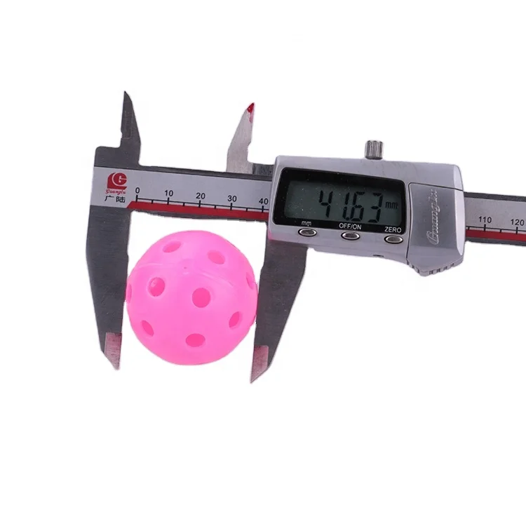 How True High Quality 42mm Three Piece Golf Practice Ball Multicolor Plastic Airflow Colored Hollow Golf Balls