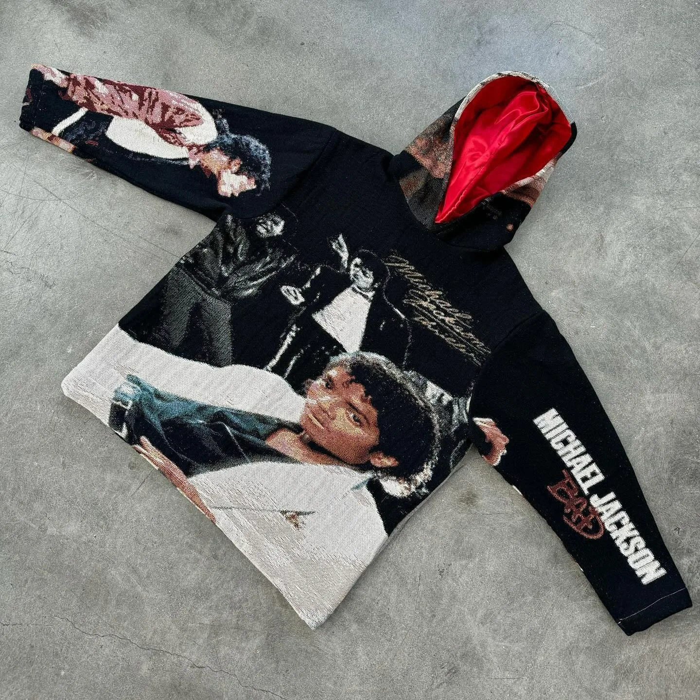 Custom Manufacturer Tapestry Clothing Woven Tapestry Hoodie