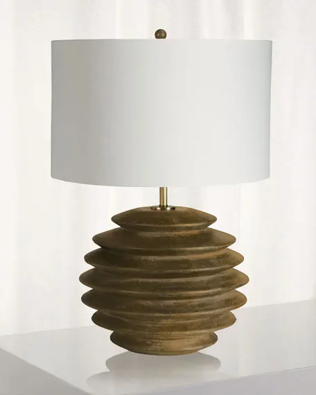 ceramic white bubble luxury table lamp with lampshade for hotel