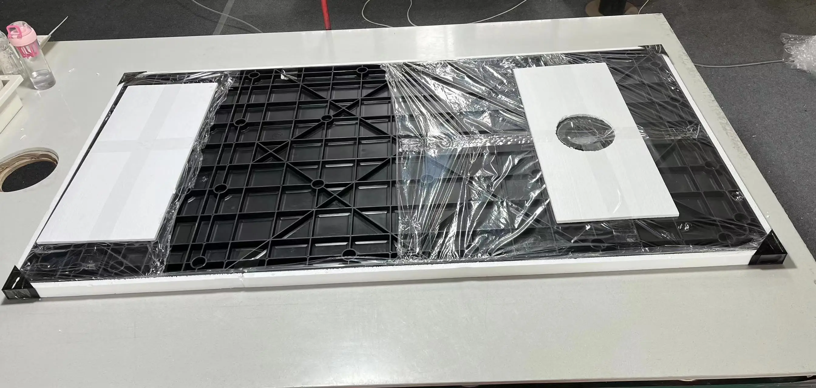 Factory Direct Sales SMC shower tray matte black shower base