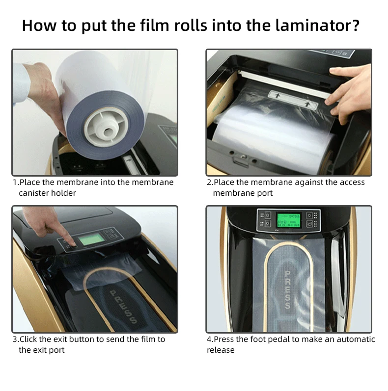 spare parts pvc membrane films for automatic shoe cover machine PETG film 23um PVC film 28um optional