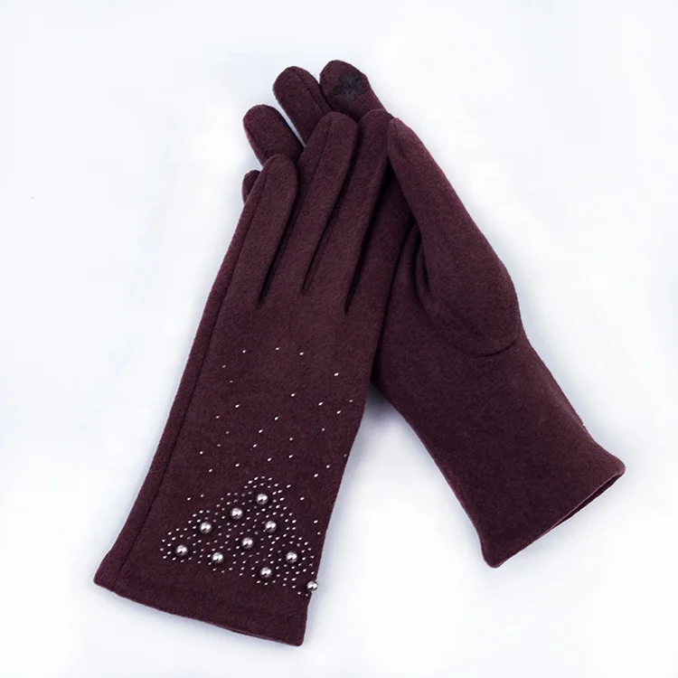 Прямая поставка лидер продаж женские перчатки с закрытыми пальцами для вечеринки сенсорным экраном