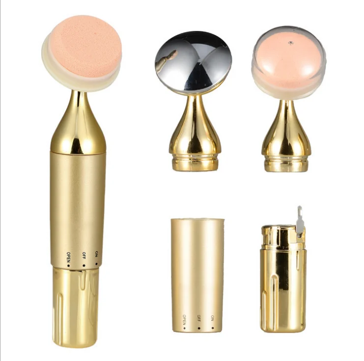 Электрический аппликатор для макияжа, Многофункциональный косметический аппликатор 3D для нанесения пудры, основы под макияж