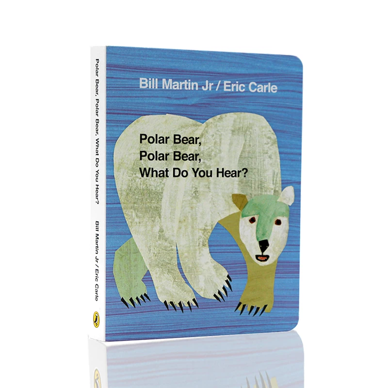 Эрик Карл, детская книга, белый медведь, что вы слышите?