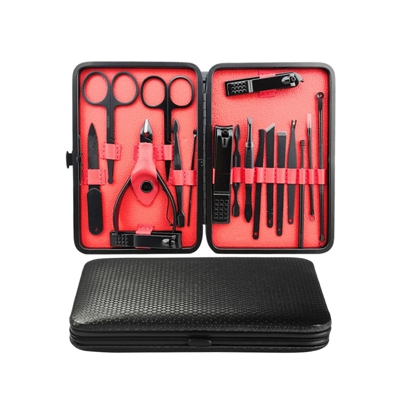 Professional black Stainless Steel Nail Clippers Nail Clipper Trim Machine Toenail Scissors Pliers Pedicure Tool