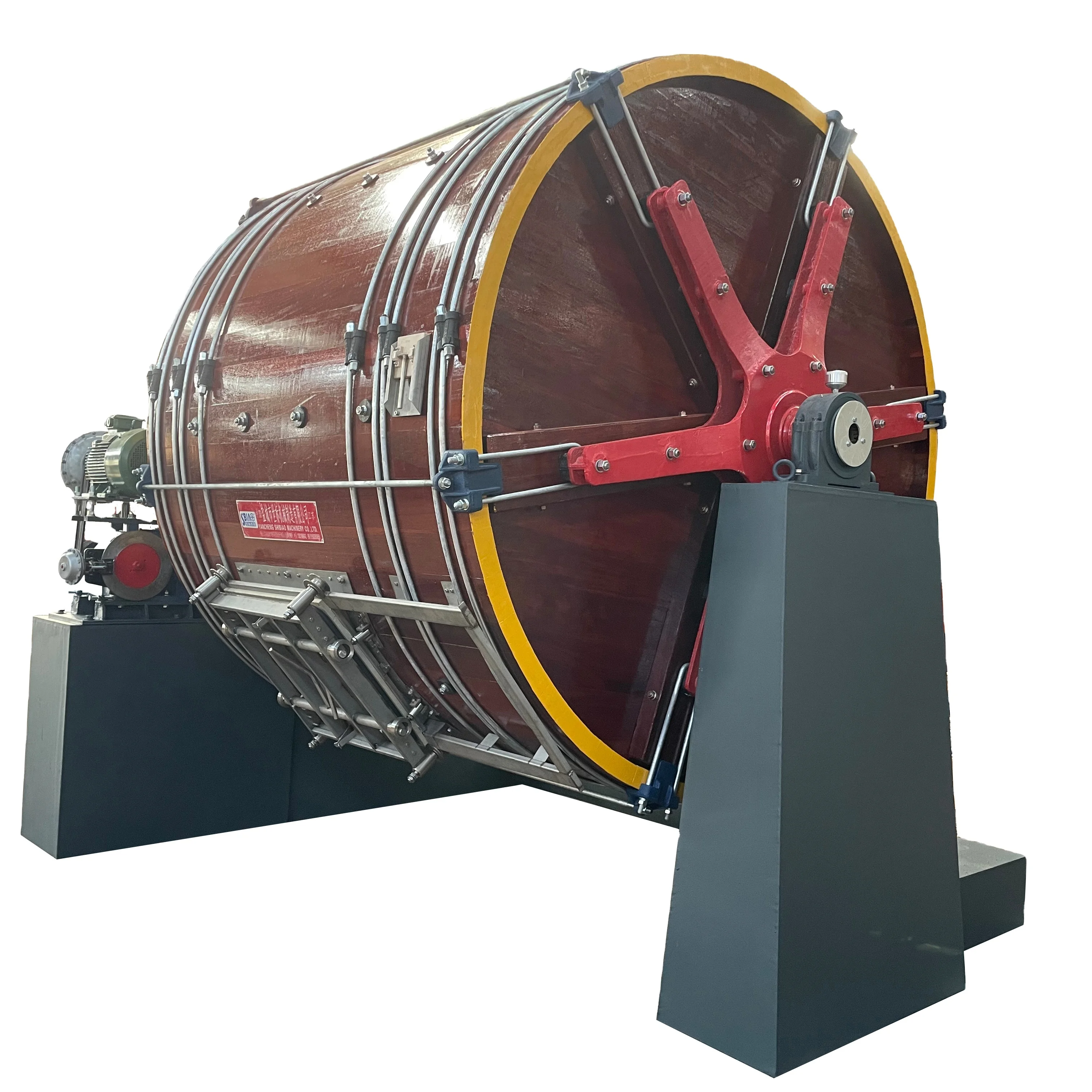 Оборудование для дубильной промышленности D2.5M by 2M, топливный деревянный барабан для кожи/барабан для окрашивания кожи/деревянный грезер (60283497006)