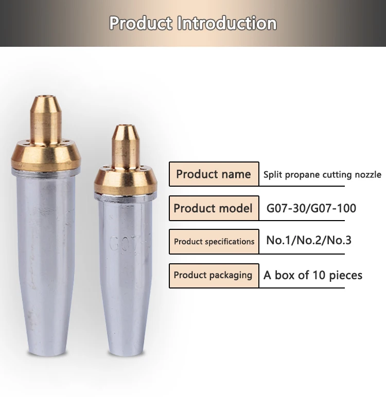 Cheap G07-100 cutting torch split propane precision cutting nozzle stainless steel gasliquefied gas cutting torch cutting nozzle