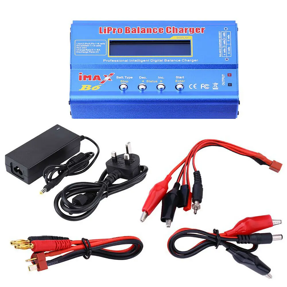 Imax B6AC 80 Вт Lipo Nimh Nicd RC аккумулятор со светодиодным экраном балансирующее зарядное устройство разрядник