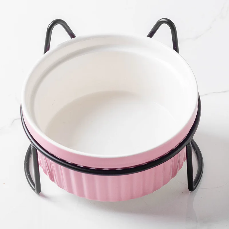 wholesale ceramic elevated dog bowl stand free Amazon label  print and stick cats and dog bowl
