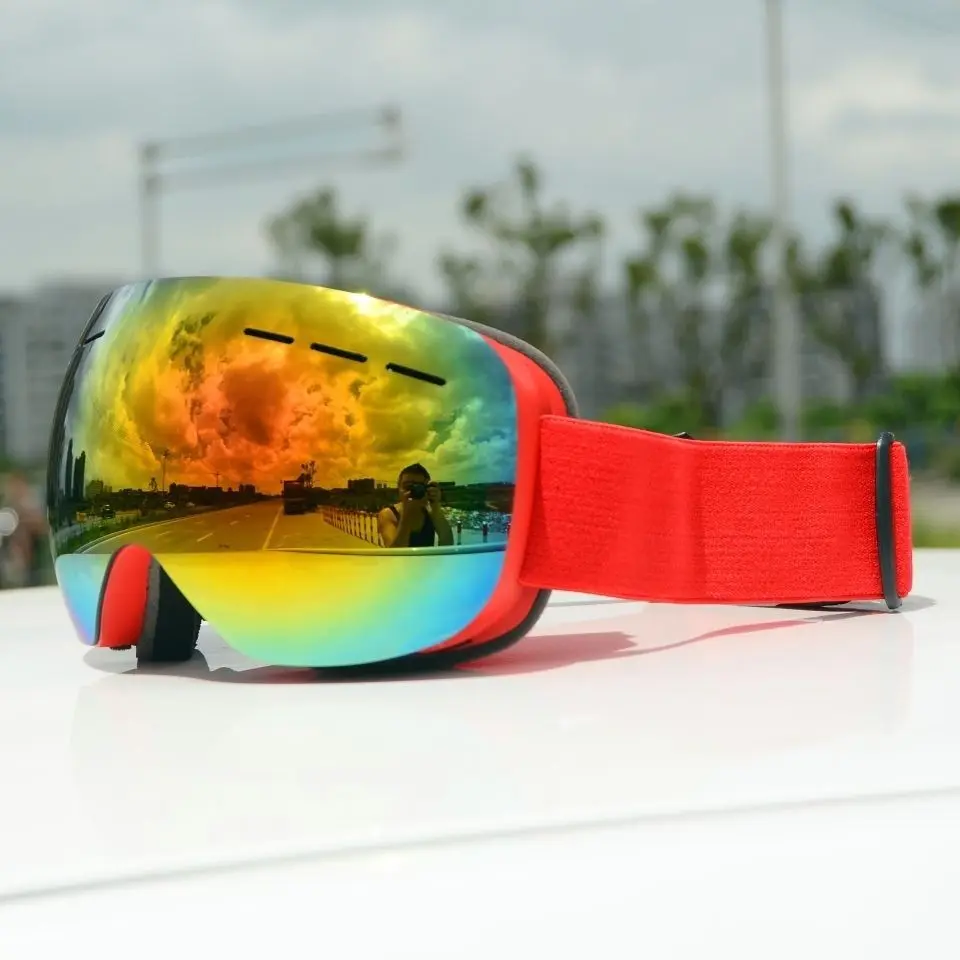 Hot Sale Manufacture Custom Wholesale Unisex Snowboard Googles Glasses Custom Logo Snow Ski Goggles