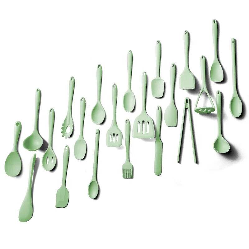 Kitchen Utensil Set Silicone Kitchen Accessories Set With Hook Soft Handle