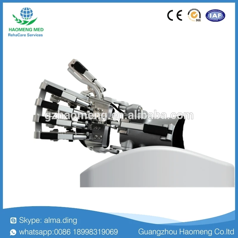 Hand Robotics Exoskeleton Rehabilitation Equipment for Bedridden Patients after Stroke, Brain Injury and Cerebral Palsy