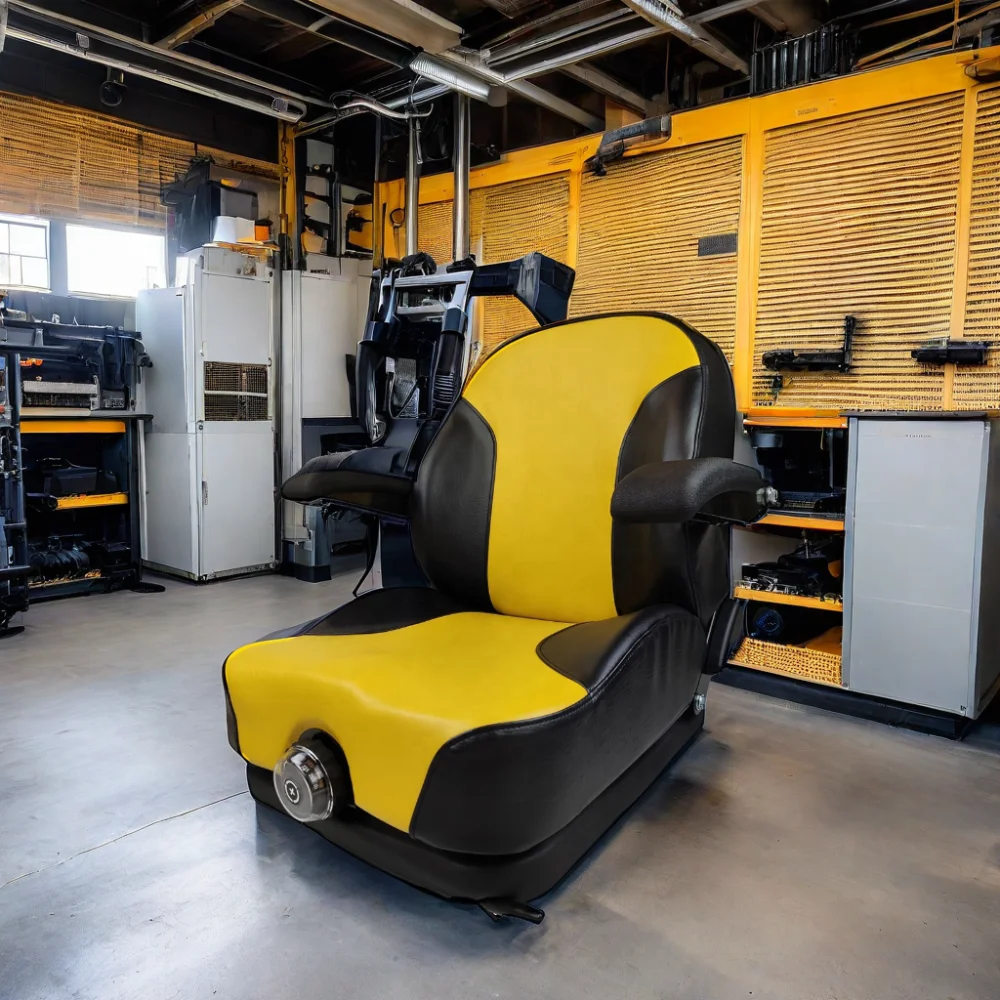 Low Profile PVC Mechanic Suspension Seat for John Deere Zero Turn Mowers Tractor Modified Car Seat with Mechanical Suspension