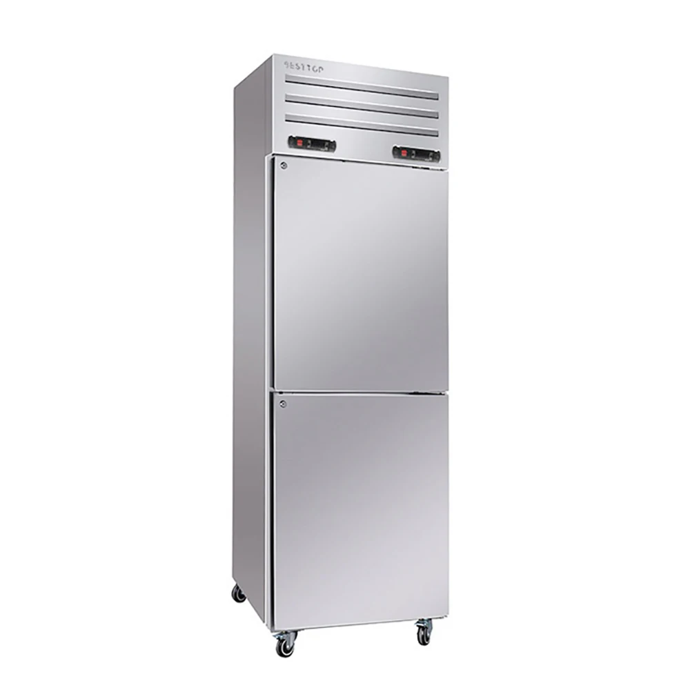 Commercial Kitchen Display Refrigeration Equipment Quick Freezing Vertical Glass Door Freezer