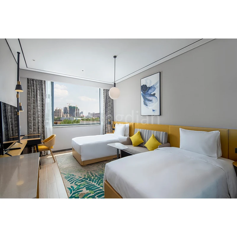2022 Modern Design Hilton Hotelcontract beds Bedroom Sets for USA Market